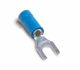 Fork Terminals Nylon-Insulated Forks Flanged Tongue T. NO. X. OLT RNGE R18-6FS 100 22 16.136 #6.75.28.16.62 R1203 1,000 22 16.136 #6.75.28.16.62 R18-8FS 100 22 16.136 #8.89.31.23.65 R1223 1,000 22 16.