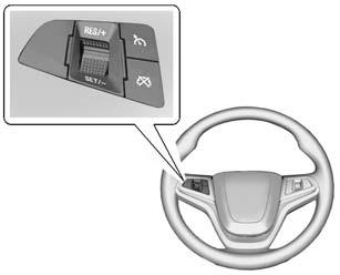 9-28 Driving and Operating 1 (On/Off): Press to turn the cruise control system on and off. A white cruise control indicator appears in the instrument cluster.