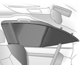 Seats and Restraints 3-15 Driver Side Shown, Passenger Side Similar The roof-rail airbags for the driver and front outboard passenger are in the ceiling above the side windows.