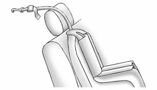 If the position you are using does not have a head restraint and you are using a dual tether, route the tether  If the position you are