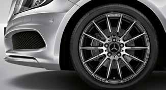 Entdecken Sie die aktuelle Mercedes-Benz Collection sowie 5-twin-spoke wheel Finish: black, high-sheen Wheel: 7.