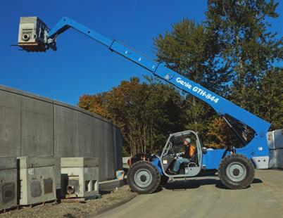 2 kg) of capacity at maximum reach, the GTH-844 telehandler covers virtually all your job site needs.