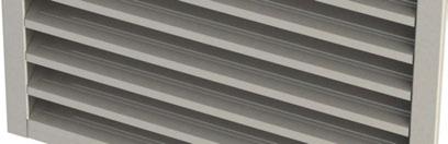 Manufactured with a single bank of blades, stainless steel / galvanised steel louvres present very little resistance to airflow, whilst ensuring rain ingress is kept to a minimum.