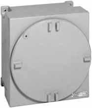 Enclosure and control applications: ECD series enclosures may be customized to house a large range of components such as: Control units Breakers Starters Relays Meters Etc.