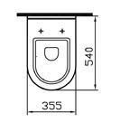 pan 5422S003-5325 Cistern Comfort height close-coupled WC pan (open back) Comfort 