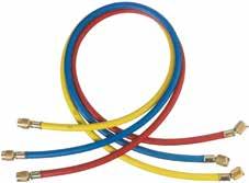 Charging Hoses Charging and Testing Hoses Features of REFCO Charging hoses include: Standard 870 psi working pressure, 3600 psi burst pressure making the REFCO charging hoses good