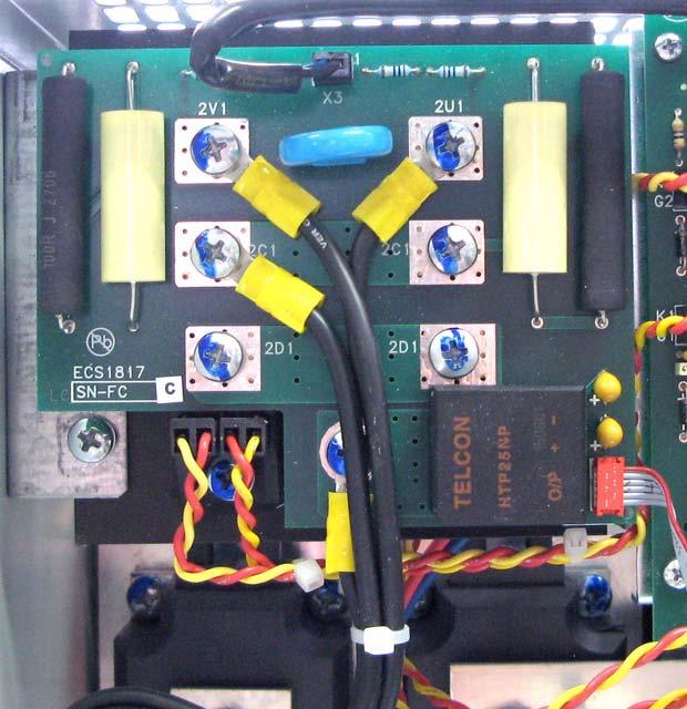 PowerFlex DC Drive - Frame C Field SCR Module 7 Figure 1 Field Snubber Board Layout 2V1 1 X3 2U1 2C1 2C1 2D1 2D1 TA1 XFCD 1 Step 4: Remove the Field Snubber Board and Existing Field SCR Module