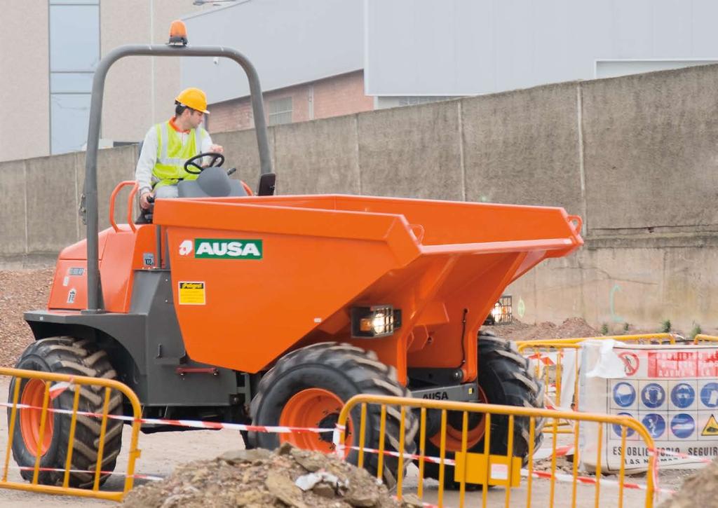 DUMPERS AUSA Ausa dumpers are the perfect all terrain machine for