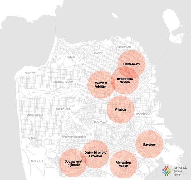 IMPLEMENTING THE MUNI SERVICE EQUITY STRATEGY Muni Service Equity Policy adopted in May 2014 by SFMTA Board In collaboration with community advocates, SFMTA staff identified eight equity strategy