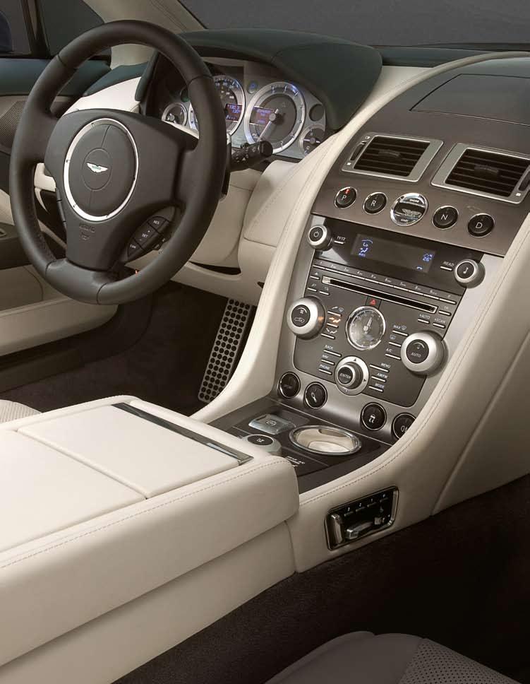 The Rapide is a true illustration of Aston Martin s craft skills, and nowhere more so than in its highly-tailored, individual cockpit: driver and passengers are enveloped in a cosseting environment