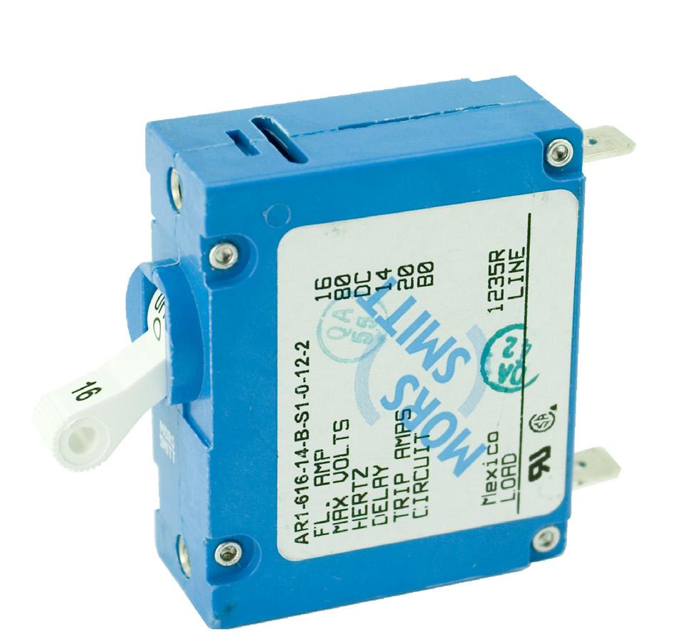 AR circuit breaker - Hydraulic magnetic, Datasheet railway, small Features Description Small hydraulic magnetic circuit breaker for railway applications to protect electronic equipment and components