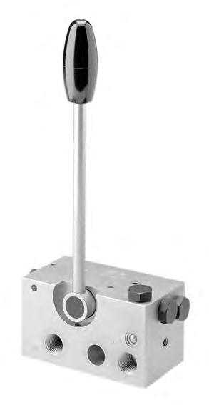 4/3- and 3/3-way directional seated valves type VH (R) and VHP Manually actuated, leakagefree Size 1 Flow Q max = 12 lpm Operating pressure p max = 700 bar Size 2 Flow Q max = 25 lpm Operating