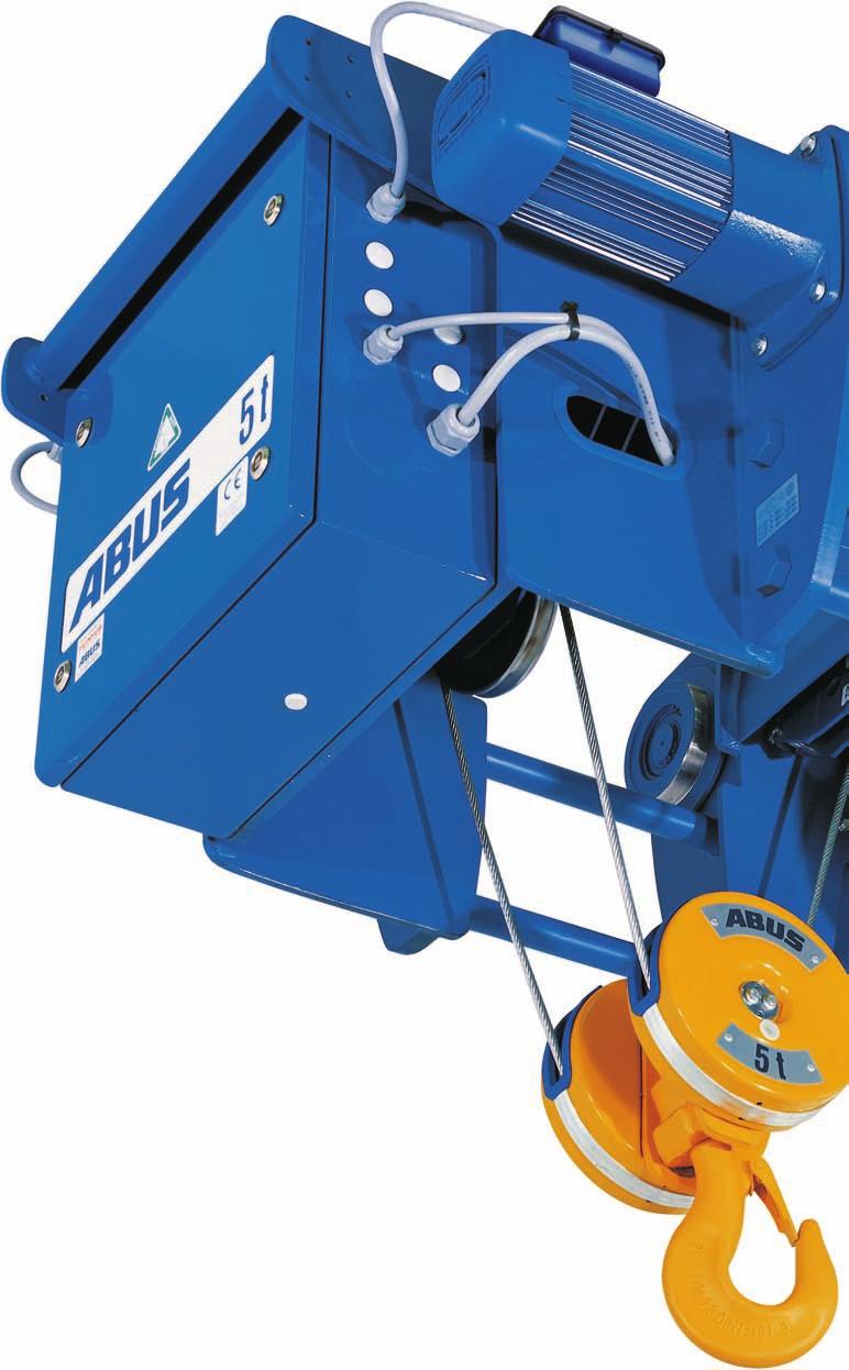 ABUS GM wire rope hoists quality features Hoisting gear Lightweight gear units with