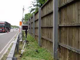 5 m below top of barrier (109th timber from gate, 1 mm in from right-hand edge). Not assessed (the posts are on the front of the barrier).