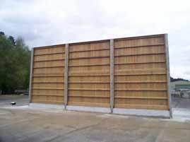 E.12 Single-leaf reflective barrier: TRL Noise Barrier Test Facilities 01 Referred to in Tables 5.1 and 5.4 (Morgan, 10) as NBTF Crowthorne 1.