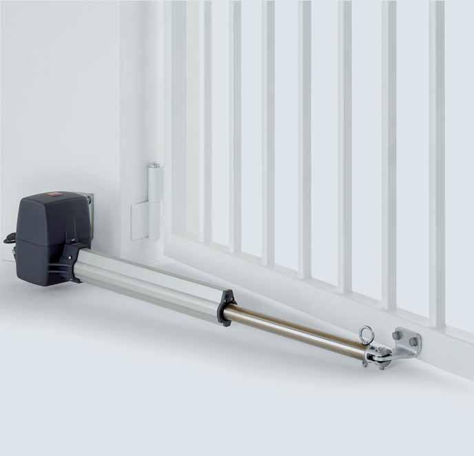 Hinged gate operator RotaMatic A streamlined operator with an elegant appearance YEAR Warranty As standard with a black HS 4 BS hand transmitter Thanks to its modern, slimline design, Hörmann s