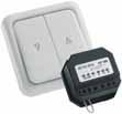 For 2 functions and up to 12 finger prints FIT 2 radio internal push button For 2 operators or