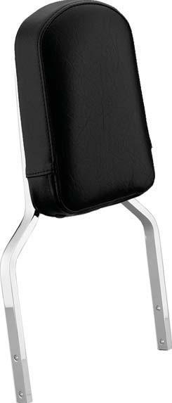 TALL CHROME BACKREST WITH PAD 08F75-MZ5-B00 This high-quality backrest has a chrome finish.