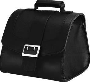 LEATHER TOURING BAG 08L52-MCK-100 Think of it as a trunk for your bike. Black leather with chrome buckle.