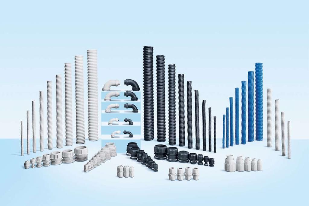 DF RANGE Flexible protective sheath systems DF Range spiralled sheaths DF Range: spiral sheaths system with 2311 classification in 14 different diameters - from 8 to 60 mm - in grey, black and blue.