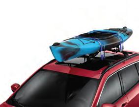 ROOF RACK CROSSRAILS. (Shown on previous page.) ROOF-MOUNT SKI AND SNOWBOARD CARRIER. (Shown on previous page.) ROOF TOP CARGO BOX.