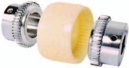 Curved-tooth gear coupling Type M, type I and type M.