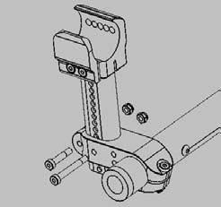 Before tightening the screws (A), make certain that the camber tube is centered left to right relative to the wheelchair frame. There should be an equal gap on both sides or none at all. 4.