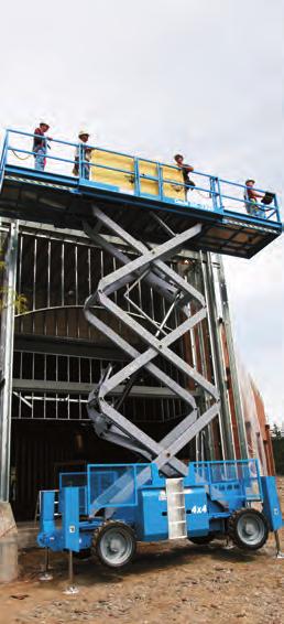 Large Diesel Scissor Lifts Working heights from 9.