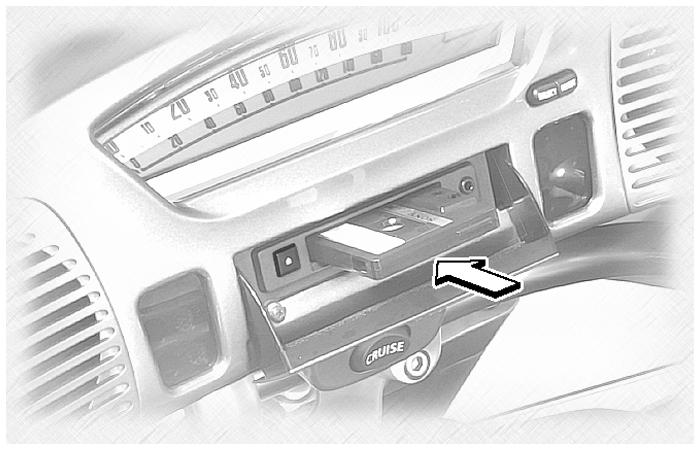 AUDIO SYSTEM AND CB RADIO Cassette deck operation 1. Cassette deck compartment 2. Eject ( ) button 3.