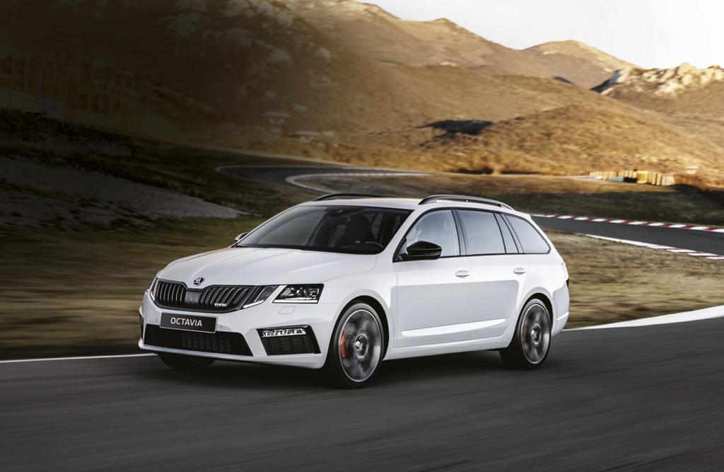 THE NEW ŠKODA OCTAVIA vrs THE NEW ŠKODA OCTAVIA SCOUT The new ŠKODA OCTAVIA vrs is available as a hatchback and estate with two four-cylinder engines to choose from. While the 2.