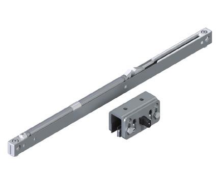 Optima 150 Fixed / Return panel hardware for recessed ceiling mounting applications 1 1 2" [38mm] FIXED GLASS HEIGHT (FPGH) = (SH - 2" [50.8mm]) TOP OF TRACK FASCIA TOP TRACK 7 8" [22.