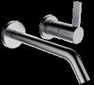 290-315 Ø46 125 M16.5x1 40 M34x1.5 184 Single lever mixer for washbasins, brushed stainless steel, fixed spout 125 mm H3113380901201 without pop-up waste valve 168 745 410 max.