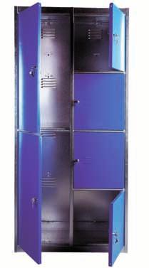 Three different widths The lockers are manufactured in three widths of 25, 30 and 40 cm and have a total height of 180 cm