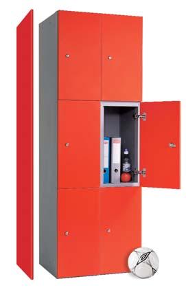 heavy duty steel body with laminated/timber * doors 3 DOOR LOCKERS 4 DOOR LOCKERS EASY ACCESS HINGES Hinges open through a wide 164 for ease of access. OPTIONAL DIGITAL LOCKS No more lost keys!