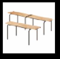 Tables, benches, chairs and hangers The perfect complement to the locker room and social rooms are cloakroom benches, hangers,
