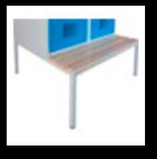 leveling feet - economic version frame with sliding bench