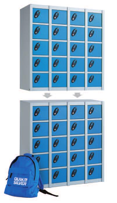 SMALL LOCKERS When space is at a premium these Multi Compartment Lockers offer greatly increased compartments for