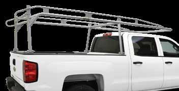 LIGHTWEIGHT AND STRONG 1000# CAPACITY DURABLE SILVER POWDER COAT FINISH 2" HIGH-STRENGTH TUBING 3 CROSSBARS OPTIONAL 4TH CROSSBAR AVAILABLE The Pro III Ready to Work UNIQUE DESIGN 1000# CAPACITY FITS