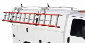 CAB EZ Drop Down for Covered Service Bodies EASY TO LOAD AND OPERATE AVAILABLE FOR VARIOUS ROOF HEIGHTS DURABLE POWDER COAT FINISH SINGLE OR DOUBLE DROP DOWN CARRIES EXTENSION OR STEP LADDERS LOW