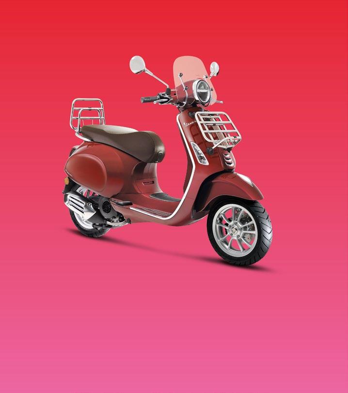 VESPA PRIMAVERA TOURING 50 / 125 / 150 Dedicated to those who love to travel and appreciate technological innovation as a way of enriching the riding experience.