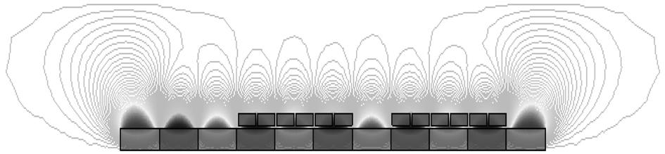 5 shows the static finite element analysis result of the electromagnetic force with 1mm movement of the magnet in the axial direction at induced current of 3A [5]. Fig. 4.