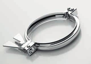 Combiflex Clamp Connection Hinged Clamp for clamp Connections acc.to DIN 32676 stainless steel 1.