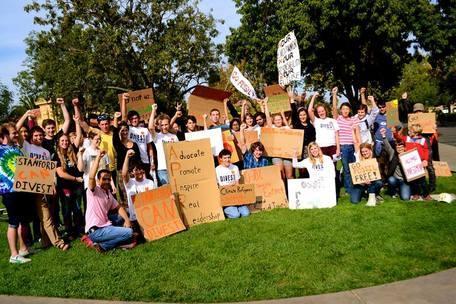 We launched the Fossil Free Stanford campaign in 2012 requesting that Stanford 1. Immediately freeze any new investment in fossil-fuel companies, and 2.