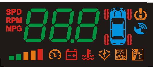 The HUD is a powerful tool to provide important information of vehicle to driver for making more safety driving.