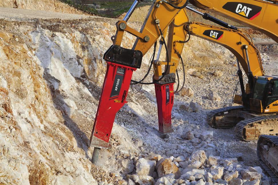 EXTREME PERFORMANCE Hydraulic breakers Regardless of the conditions, Promove hammers always deliver superior breaking performance combining productivity and reliability at the top of the industry