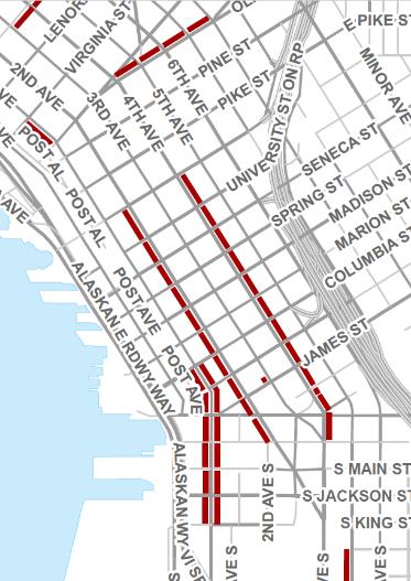 Pillar 1: Monitoring and Managing Our Transportation System Add temporary transit lanes on Cherry, West Seattle Bridge, 4th Ave S and Aurora Eliminate eastbound contraflow lanes on Seneca St Open