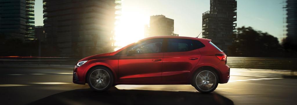 Start moving 2 Model shown: Ibiza FR Sport in Desire Red Metallic Paint. Made to move you, body and soul.