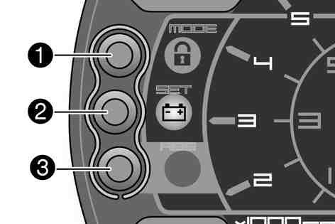 10Combination instrument - function buttons You can change the display mode with the MODE button.