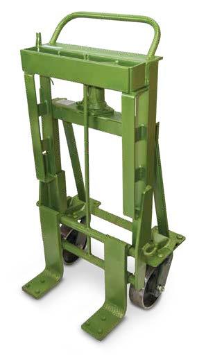 Under the load belt secures load. Cap. Per Pair Max. Hydraulic Lift (in.