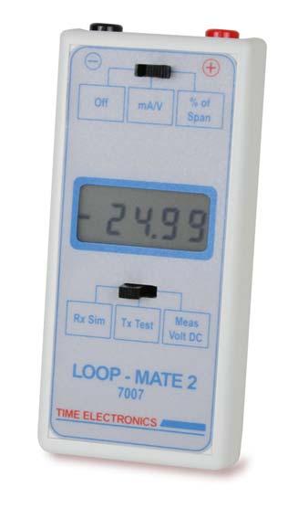 7007 Loop Mate 2 Loop / Voltage / Current Simulator User Manual Time Electronics Ltd Unit 11 Botany Industrial Estate Tonbridge,